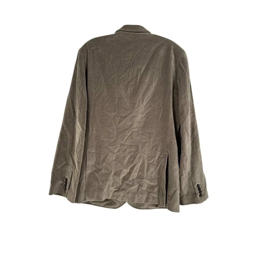 AX Armani Exchange Men's Green Velvet Collared Suit Blazer Jacket Size 40 R